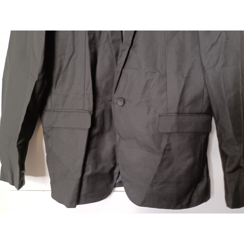 Beninos Mens Slim Fit Casual One Button Blazer Jacket (XL, Black) - Picture 2 of 6